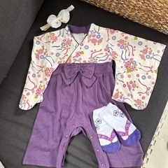 子供用品 はかまロンパース80サイズ