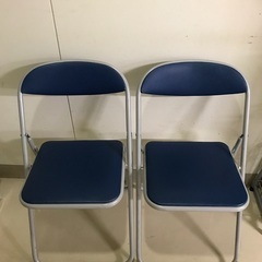 パイプ椅子2脚セット