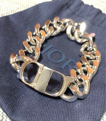 美品 クリスチャンディオール Dior ゴールド ツイストチェーン ブレスレット DIOR ツイストチェーンブレスレット ゴールド｜VINTAGE QOO
