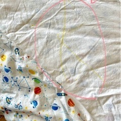 【差し上げます】子供用敷布団 特注幅広サイズ（カバー付）の画像