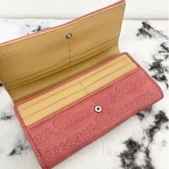 【未使用品】Rio cocona リオココナ 長財布 レディース 大容量 ピンク 総ロゴ　ファッション 小物 の画像
