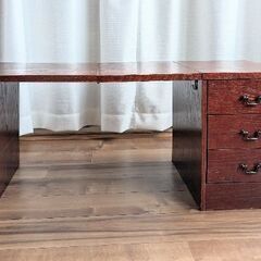 折りたたみ文机 昭和 レトロ アンティーク 古家具 机 I082