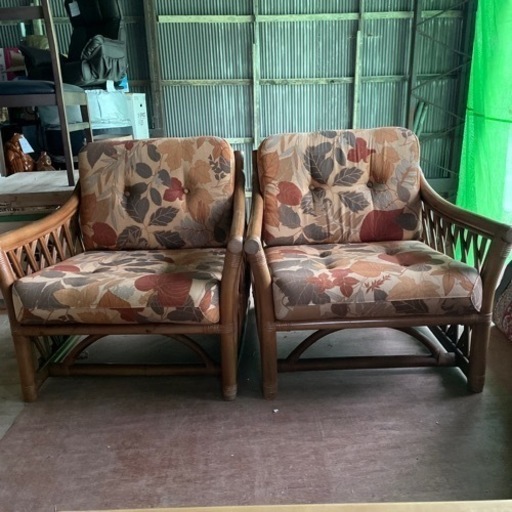 ヴィンテージ1人掛けソファー2脚セット