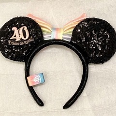 極美品 ディズニーランド 40周年 カチューシャ ドリームゴーラウンド ディズニーシー ミッキー ミニーの画像