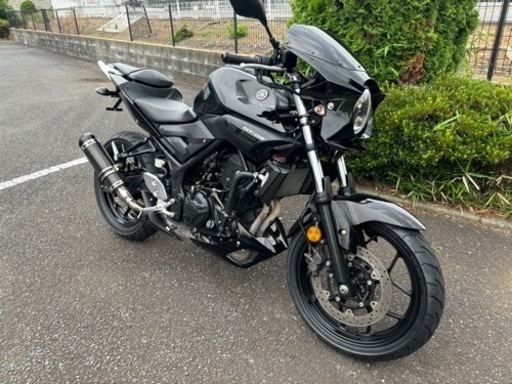 ヤマハ　MT03 H28年式　RH07J ブラック　丸目カスタム　車検R7年11月