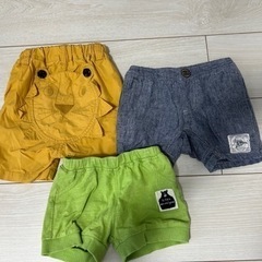 短パン80サイズ3枚セットの画像