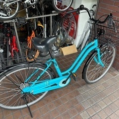 26インチ　ダイナモLEDライト付き　ママチャリの画像