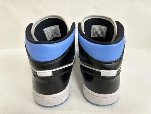 NIKE WMNS AIR JORDAN 1 MID 27.5cm ナイキ エアジョーダン BQ6472-102 ユニバーシティブルー ウィメンズ つま黒 現状品  札幌市白石区 白石店