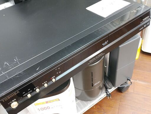 品質保証☆配達有り！3000円(税抜き）東芝 DVDレコーダー 300GB リモコン無し HDD動作OK