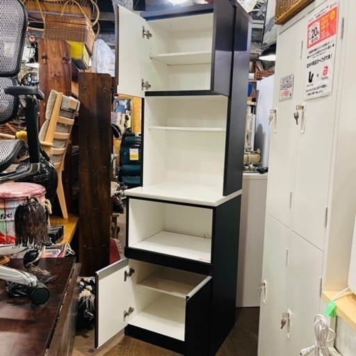 《売約済》【池上店】ニトリ キッチンボード レジューム ハイタイプ ダークブラウン 食器棚 レンジボード キッチン収納 家具 おしゃれ 品川区 大田区 リサイクルショップ ランバールーム 武蔵小山店 武蔵小山パルム 戸越銀座 池上 大森 蒲田