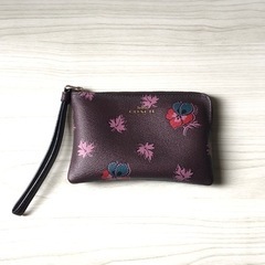 【新品未使用】COACH ポーチ PVCコーナージップ リストレット
