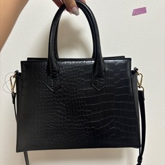 最終値下げ【新品タグ付き】クロコ柄ハンドバッグの画像