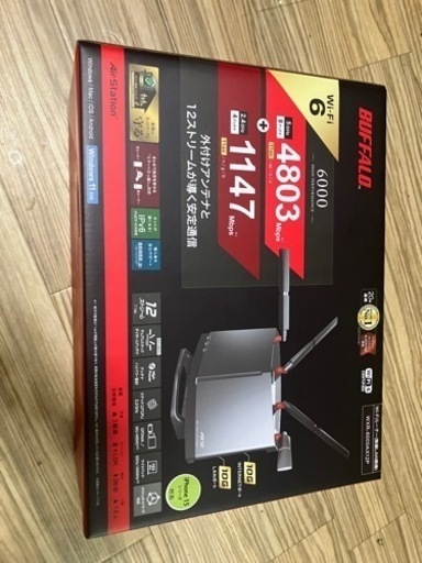 10GB回線対応ルーター　WXR-6000AX12P ＋　10Gb対応LANカード