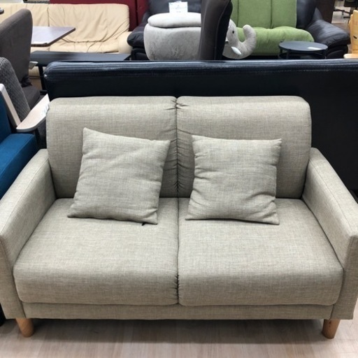 ファブリック製2人掛けソファー