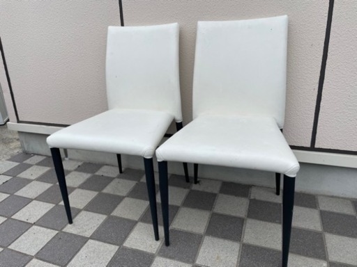 IDC 大塚家具 ダイニングテーブル チェア2脚セット パシオン ガラストップ 幅90cm ホワイト PASSION 90DT 高級ダイニング 机 椅子