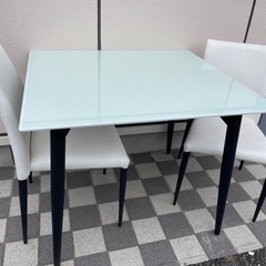 IDC 大塚家具 ダイニングテーブル チェア2脚セット パシオン...