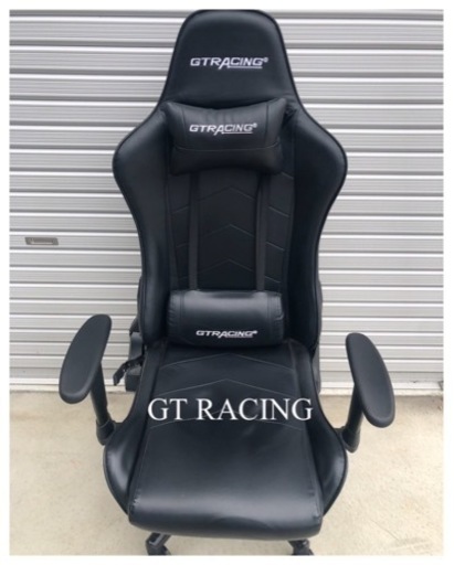 【GT RACING】【美品】ゲーミングチェア　ブラック