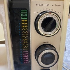 ジャノメミシン🧵エクセル18🪡６３２形👗中古調整済み🧵取説付きの画像