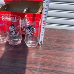 希少 レア品 ドラえもん 夏の高校野球 甲子園 野球グッズ ガラスコップ グラス セット ノベルティ 昭和レトロの画像
