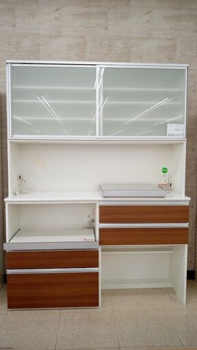 店長値引き★ジモティ割あり★ 株式会社アクタス エスエークラフト　3ピースレンジボード ブラウン H217×D49×W160 クリーニング済み TJ6515