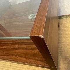 テーブル　机　ガラステーブルの画像