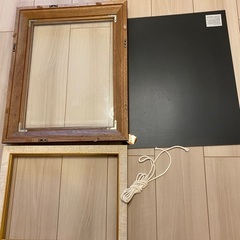 額縁　木製　世界堂　ガラス　Ｆ４　元箱有りの画像