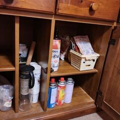 カントリー風 茶ダンス食器棚 大至急の画像