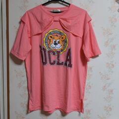 大きいサイズ✩PINK半袖カットソー