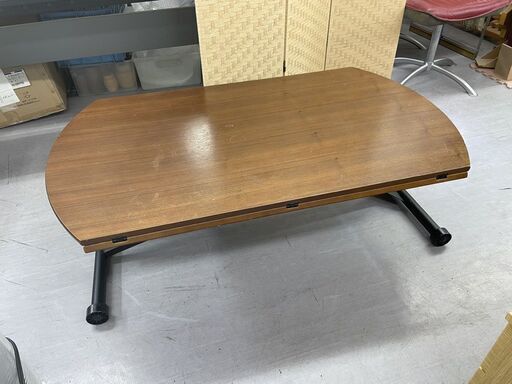 大川家具 幅120cm 昇降テーブル バタフライ 東馬 AILS