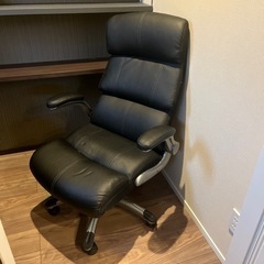 【受渡決定】書斎椅子　ブラック　1人用ソファ