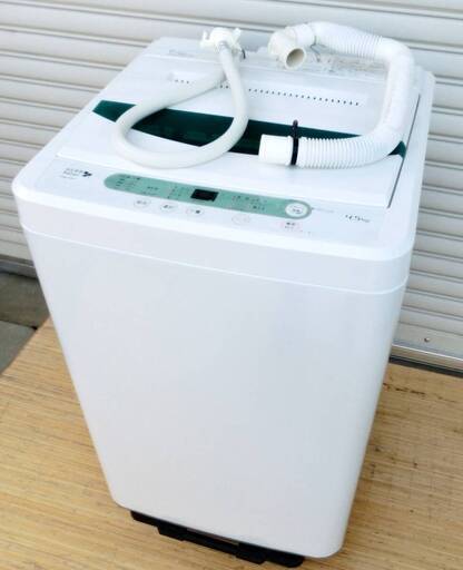 ヤマダセレクト　4.5㎏　洗濯機　YWM-T45A1　動作良好　Herb Relax 風乾燥　ステンレス槽　一人暮らし　単身　YAMADA