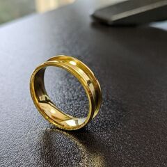 シンプルゴールドリング（新品）26号〜27号/本日価格の画像