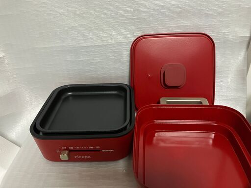 【中古家電】アイリスオーヤマ　グリルなべ　２枚プレート　未使用品