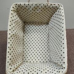 かわいい編みカゴ　2個セット　家具 収納家具の画像