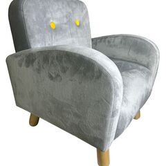 市場(Marche) キッズ パーソナルソファ 45.5x44.5x49.5cm グレー HLI-5005GY の画像