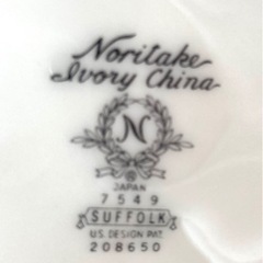 Noritake ノリタケ Ivory China SUFFOLK  直径19センチ 深皿の画像
