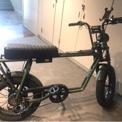 FLOW M1 電動アシスト 自転車 充電式 マットカーキ