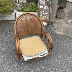 【リフレッシュプロジェクト240/300】和　アンティーク　座椅子