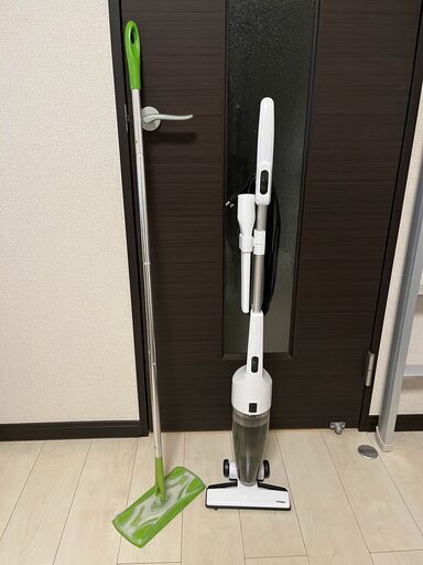 ツインバード 掃除機 サイクロン スティック型クリーナー コード式 \u0026 フローリングワイパー 本体