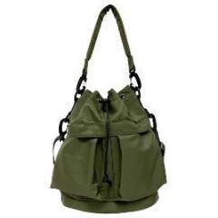 カーキのショルダーバッグの画像