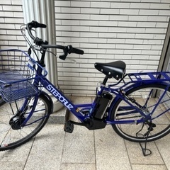 ブリヂストンステップクルーズバイオレットブルー電動アシスト自転車