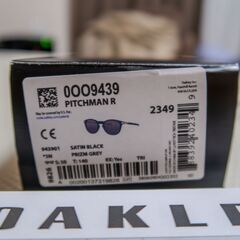 OAKLEY オークリー アイウェア サングラス PITCHMAN R ピッチマンアール 超美品 ハイブリッジフィット OO9439-0150 プリズム ブラックの画像
