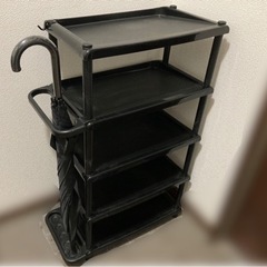 【受付終了】シューズラック 下駄箱 傘立て