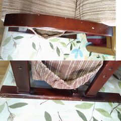 チェア　レバー式高座椅子　リクライニング椅子　おまけ付きの画像