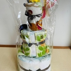 《新品・未開封》ジブリ　おむつケーキ　トトロ３段の画像