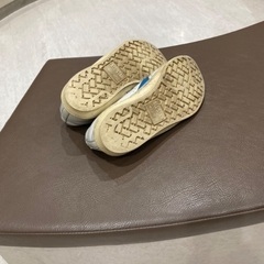 『 converse  』👟 スニーカー 👟 白 × 青 ヴィンテージ，24.5cm，OLD SKOOL！の画像