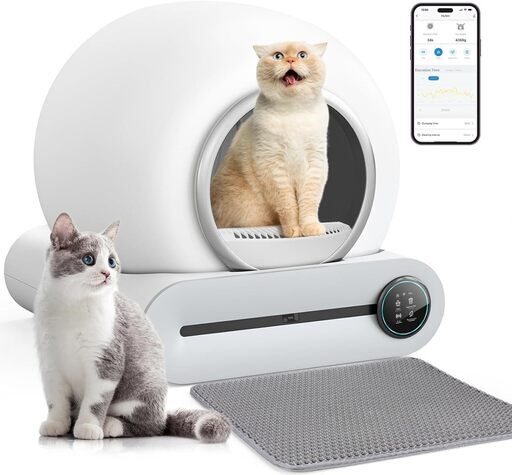 猫 トイレ自動 スマホアプリ管理 最新猫用トイレモデル 全自動猫トイレ 静音 多頭飼い 消臭 除菌 猫砂 自動掃除