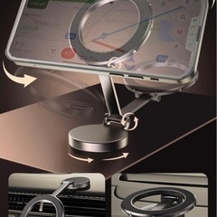 【新品】スマホホルダー　車載　マグネットホルダーの画像