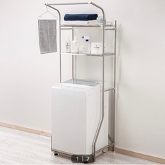 家具 収納家具 洗濯ラック　スチールラック　の画像