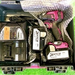 ★美品★HITACHI/日立 インパクトドライバーセット コード...